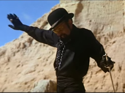 Bob Fosse was a mean dancer himself–here he is playing the snake in 1974's "The Little Prince."