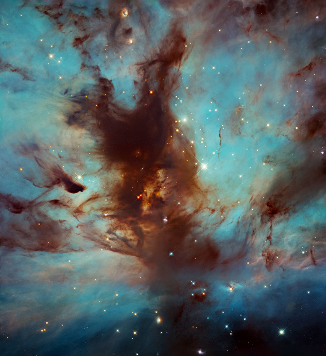 Swirls of dust in the Flame Nebula