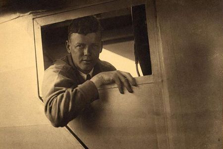 Please make sure you have all personal items before leaving the aircraft. Lindbergh in the Spirit, shortly before his solo flight.