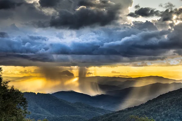 Mountain Storm at Sunset thumbnail