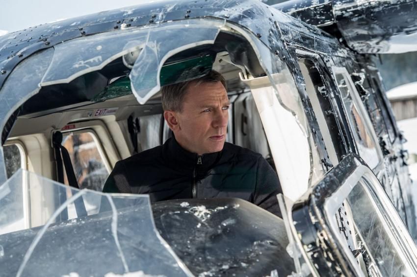 At a special showing of Spectre, the new Bond film, the day after