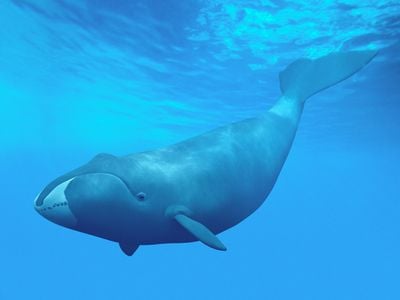 A bowhead whale is the longest-living mammal on earth