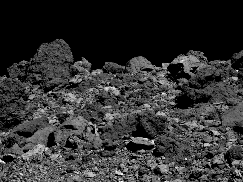 boulders on Bennu