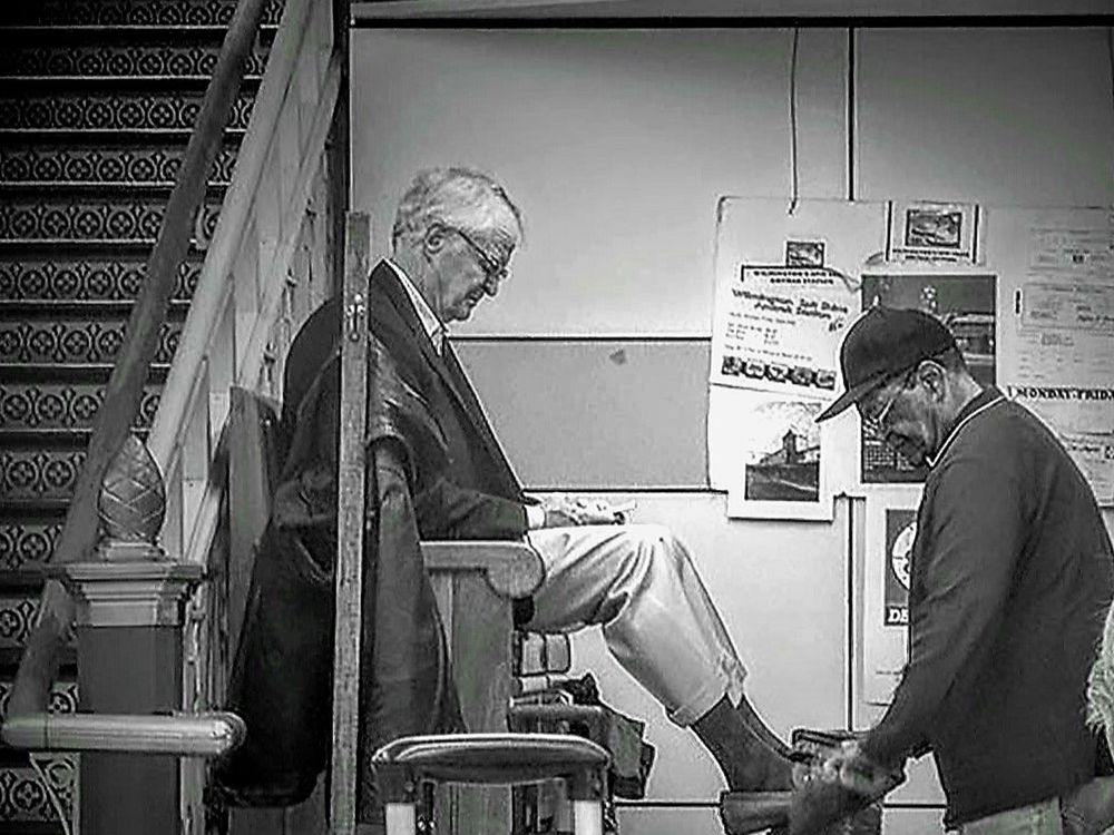 Shoe Shine at the Amtrak Station | Smithsonian Photo Contest
