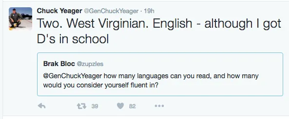 Chuck Yeager’s Wild Week on Twitter