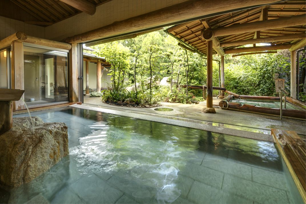 Relaxing spa at the ryokan