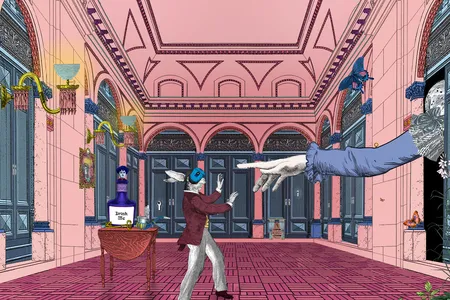 A still from "Curious Alice," which features original artwork by Kristjana S. Williams