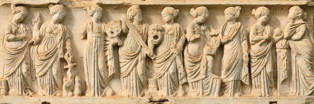 Roman frieze in baths of Carthage