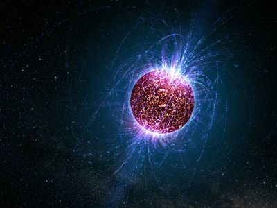Artist's conception of a neutron star.