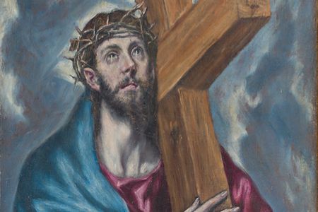 Detail from Christ Carrying the Cross, a work newly attributed to Greek painter El Greco