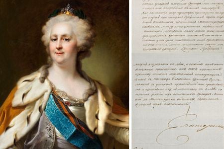 The letter will be sold alongside a portrait of the Russian empress on&nbsp;December 1.