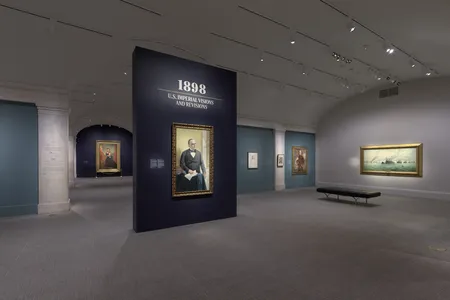 The "1898: U.S. Imperial Visions and Revisions" exhibition is on display at the National Portrait Gallery through February 25, 2024.