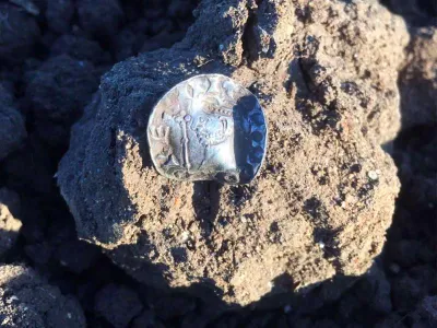 17-year-old Reece Pickering found one of just three surviving silver pennies dated to Harold II's reign.