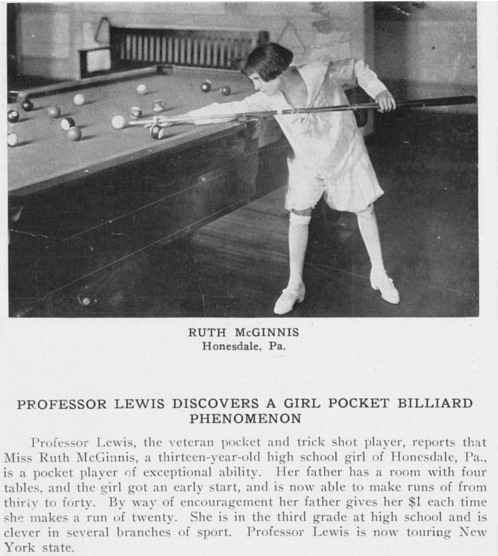 Ruth McGinnis: The Queen of Billiards