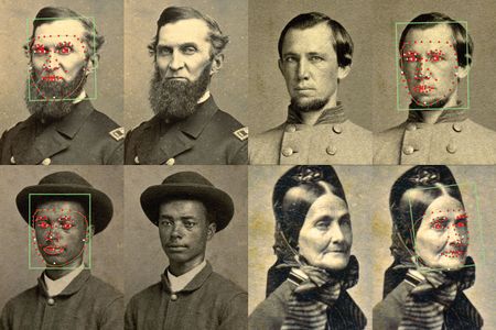 Civil War Photo Sleuth's software identifies up to 27 "facial landmarks" evident in images uploaded to database