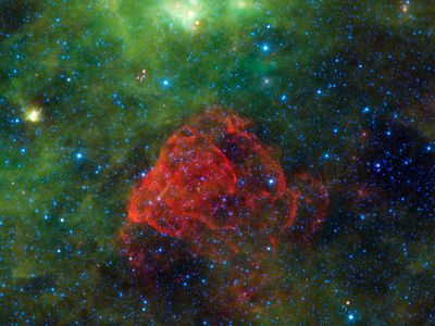 Supernova remnant Puppis A. 