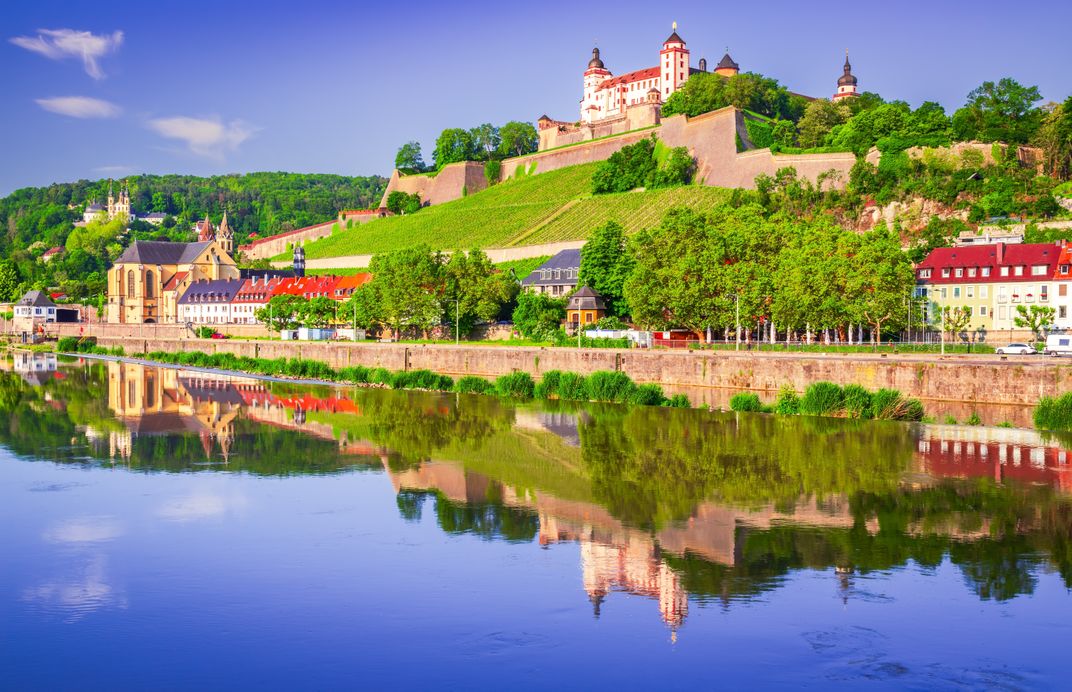 Wurzburg, with Marienberg Castle overlooking the Main River