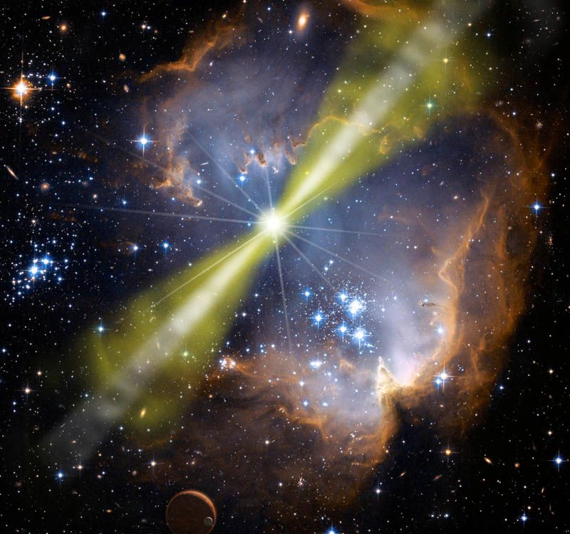 Astronomers Detect Record-Breaking Gamma Ray Bursts From Colossal Explosion in Space