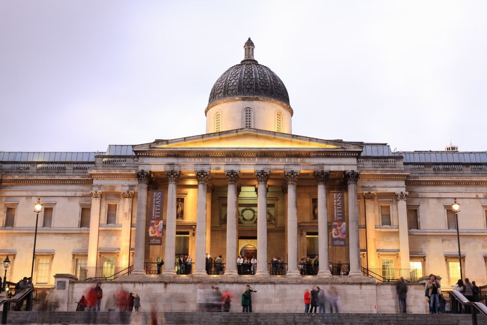 Exterior of the London National Gallery