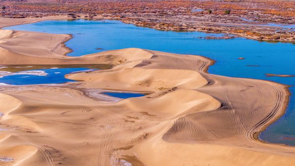 Where the desert and lake meets thumbnail