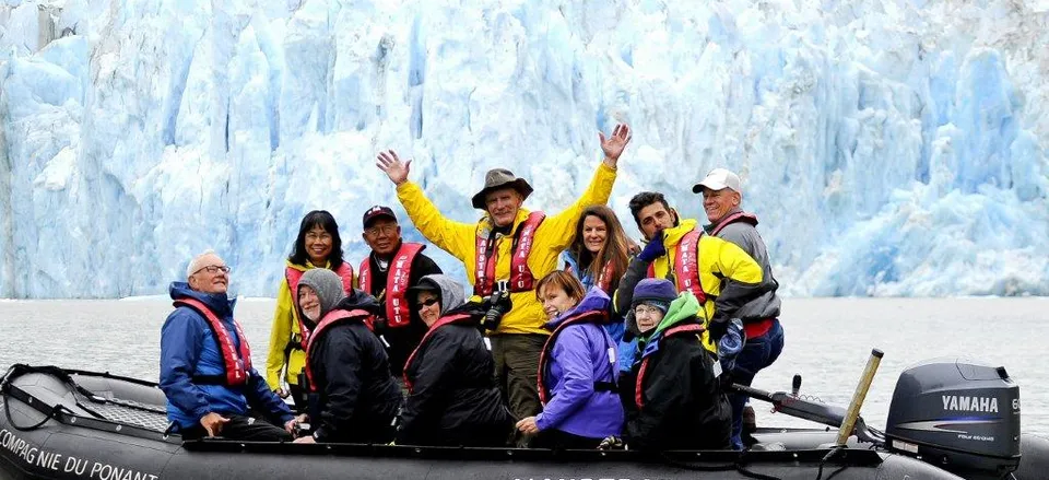 None Arctic-blue glaciers and spectacular scenery of Alaska 