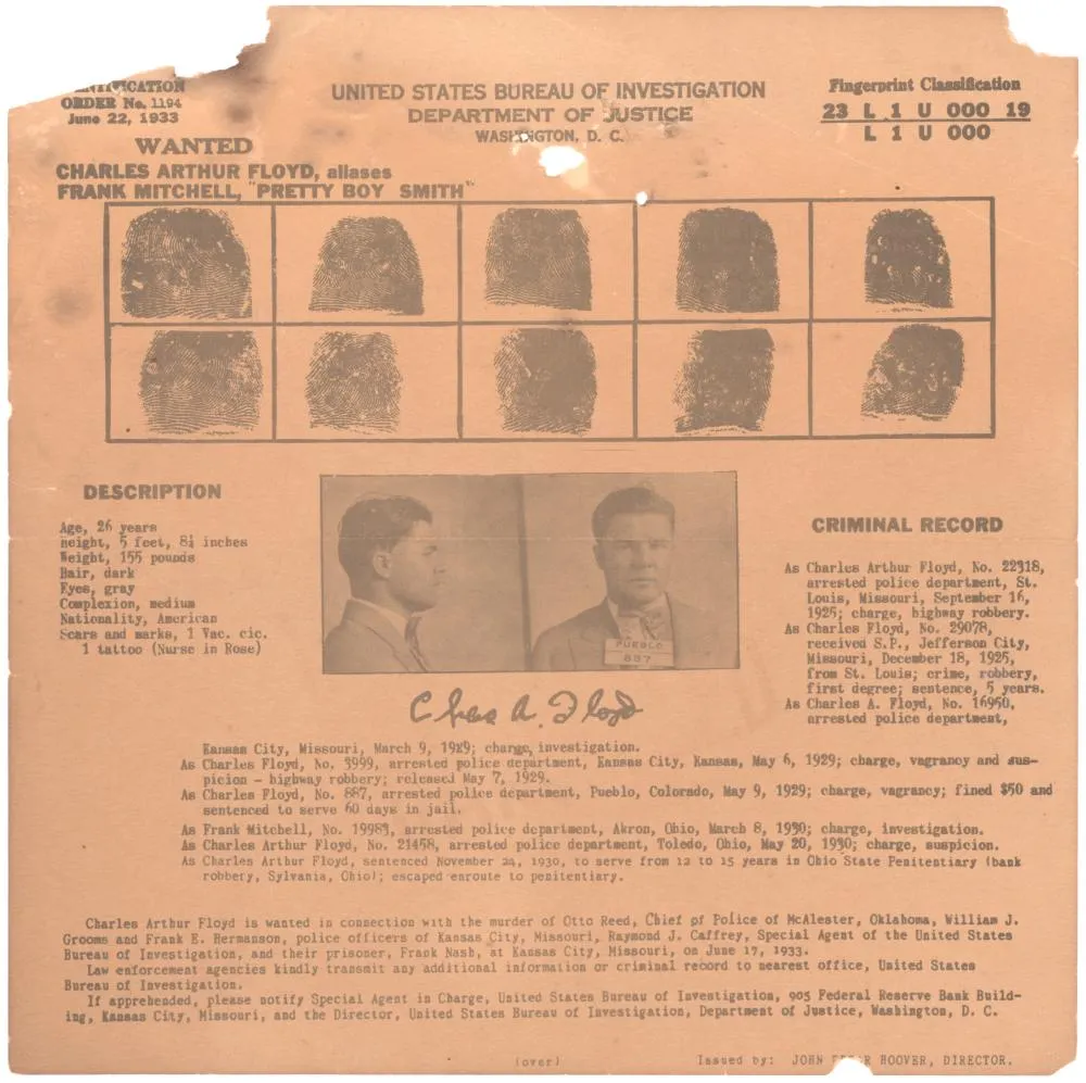A wanted poster for Floyd