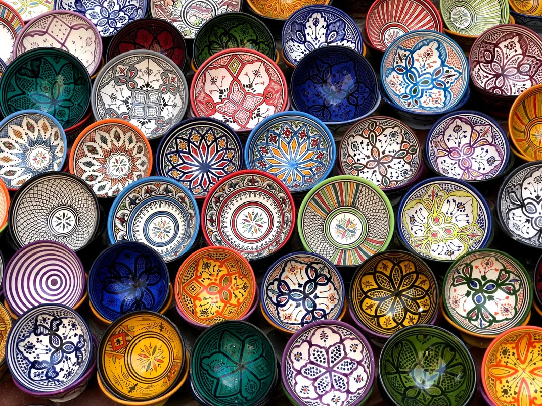Colorful Moroccan ceramics