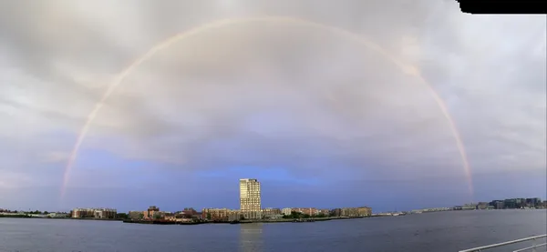 Perfect rainbow over Boston Harbor thumbnail