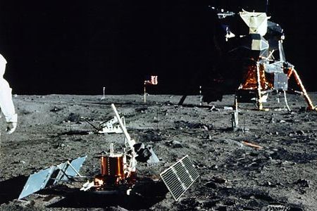 The Apollo 11 mission left behind more than 100 artifacts, including a spacesuit worn by Buzz Aldrin.