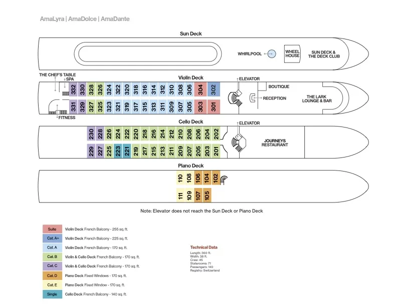 AmaLyra deck plan image