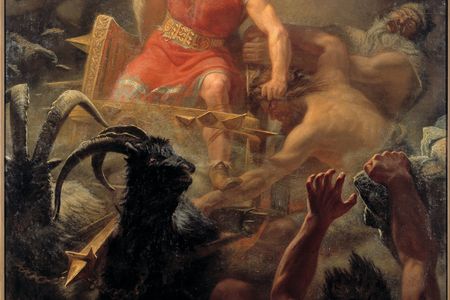 Thor's Fight with the Giants by M.E. Winge, 1872