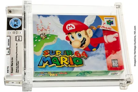A 1996 copy of "Super Mario 64"—rated 9.8, or A++, on the Wata Scale—sold last Sunday for $1.56 million.