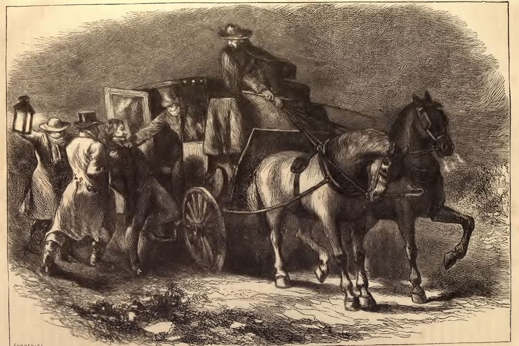 An illustration of the abduction of William Morgan