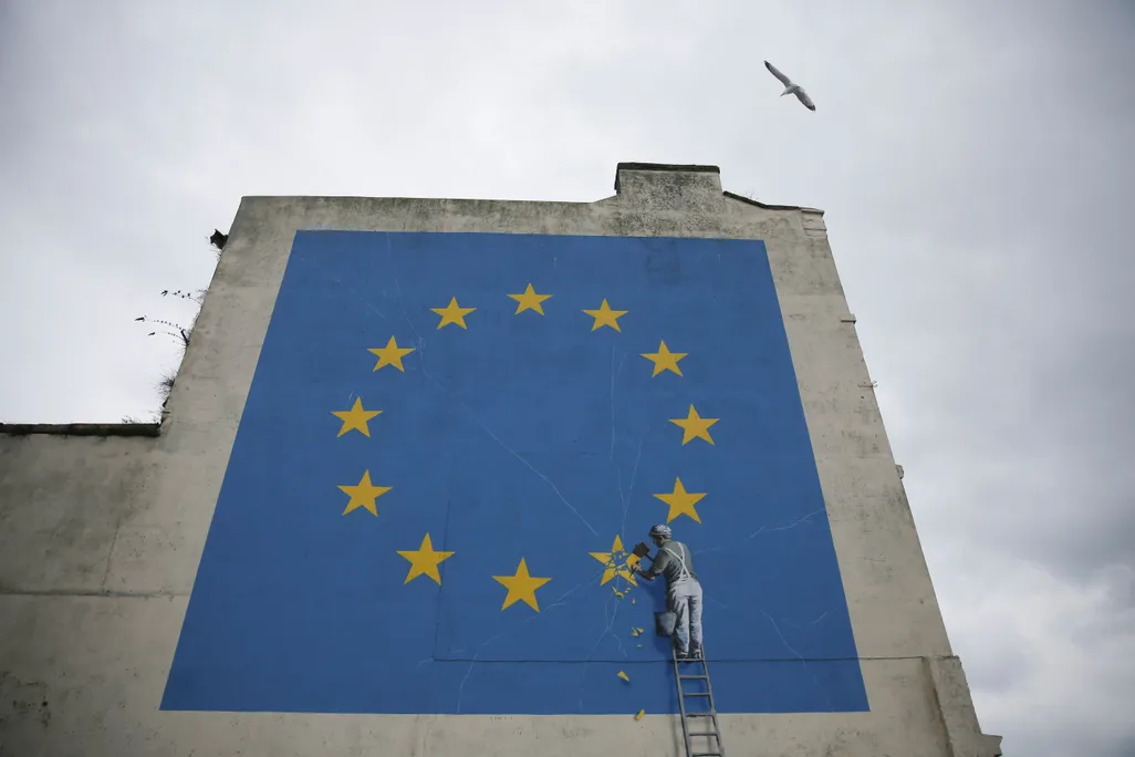 Banksy Brexit Mural: 934338056