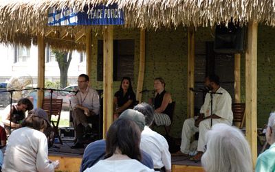 Presenters discuss the Peace Corps at the 2011 Smithsonian Folklife Festival.