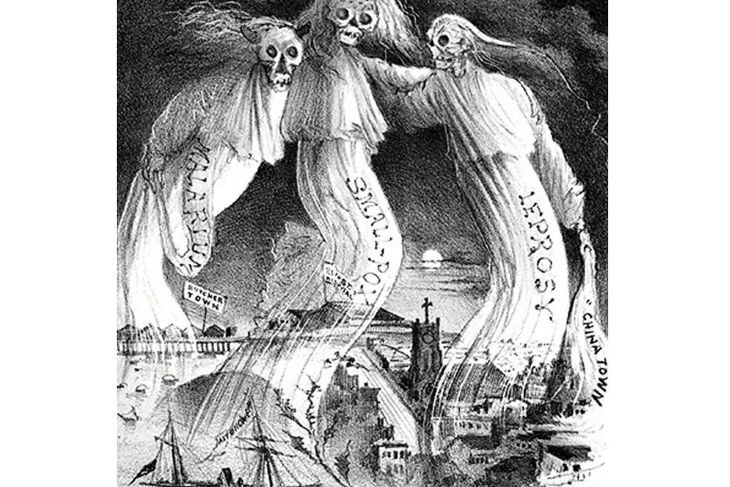 Three ghoulish figures
