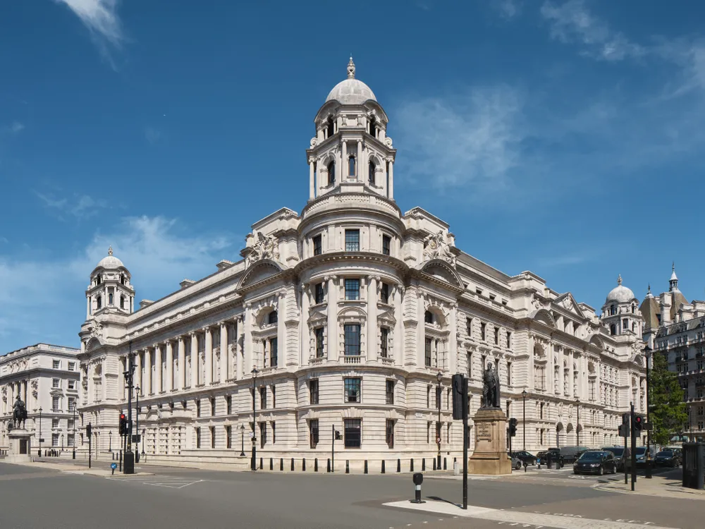 Exterior of Old War Office building in London