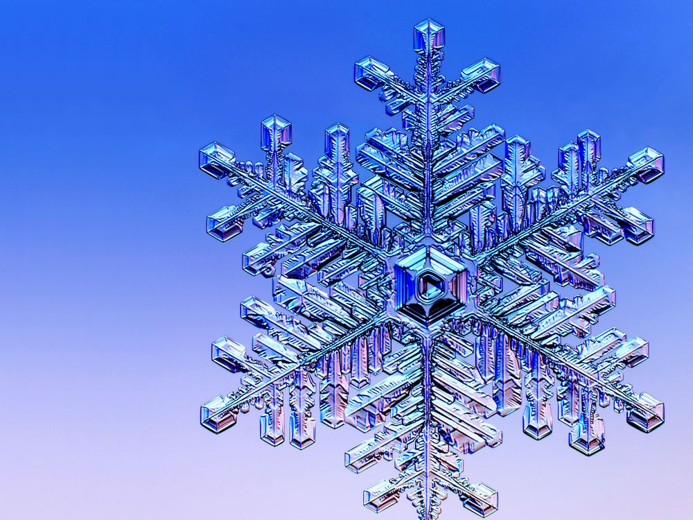 Explore the chemistry behind the formation of snowflakes