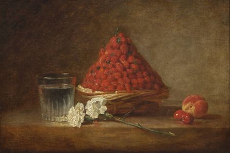 Jean-Baptiste-Sim&eacute;on Chardin painted The Basket of Wild Strawberries in 1761.