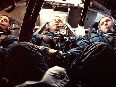 Apollo 8 crew in training