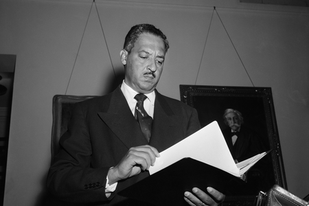 Thurgood Marshall's work challenging school segregation in Hearne, Texas laid the groundwork for the pivotal Brown v. Board of Education case.