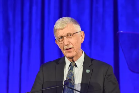 Francis Collins speaks during the Children's Tumor Foundation's 40th Anniversary at American Museum of Natural History on October 22, 2018.