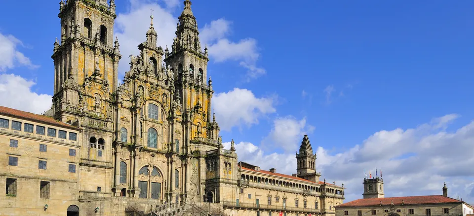 The cathedral in Santiago de Compostela 
