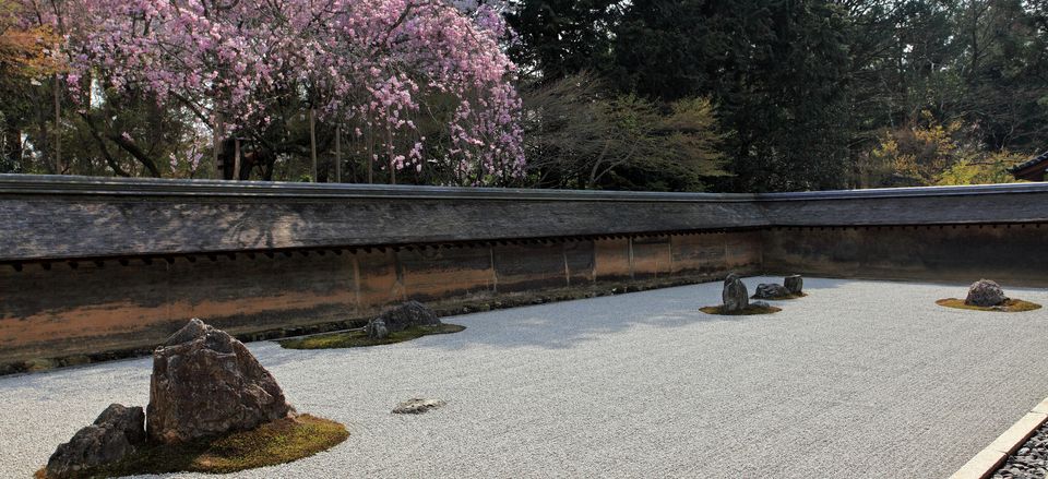  Ryoan-ji Garden in Kyoto is an exquisite example of a meditative Zen garden. 