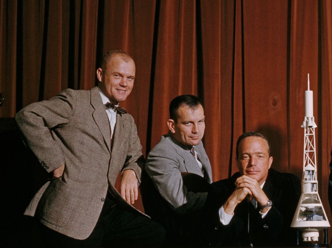 Deke Slayton with John Glenn and Scott Carpenter