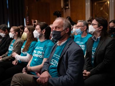 People with long Covid sit in the audience at a U.S. Senate hearing about the condition on January 18.