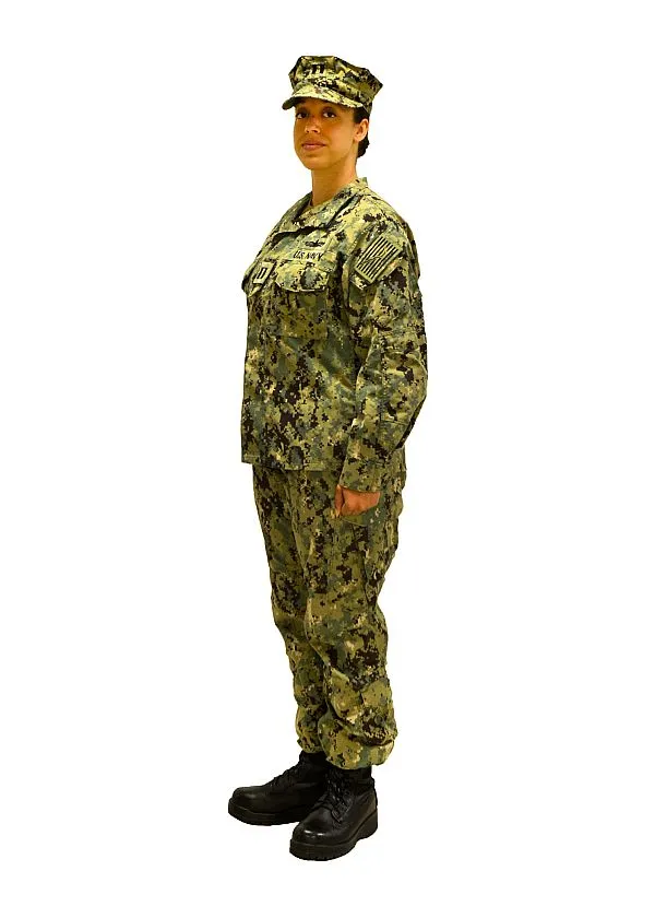 US Navy Working Uniform Blouse NWU I Blue Camo Shirt