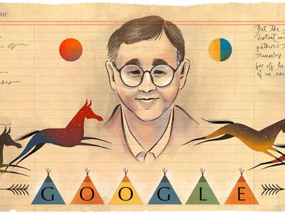 James Welch is featured on today's Google home page in honor of his birthday.