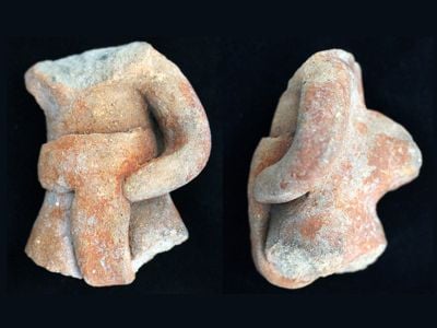 An Etlatongo ballplayer figurine unearthed at the site