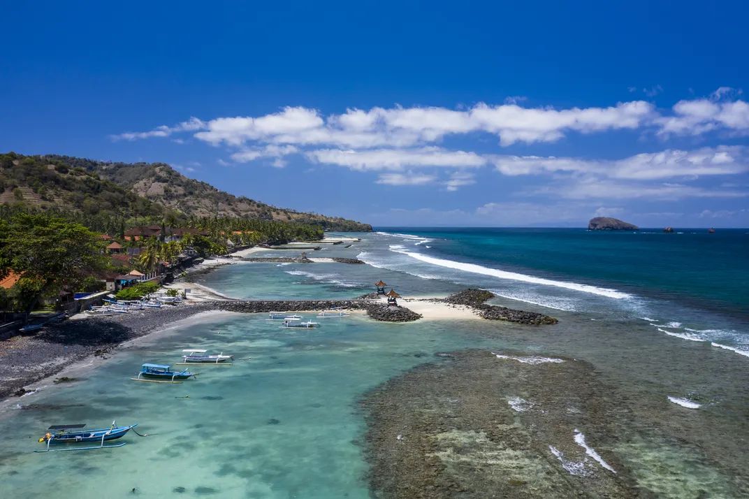 Coastline of Candidasa